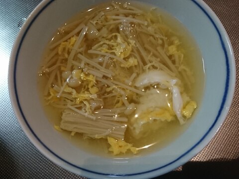 えのきの和風卵スープ